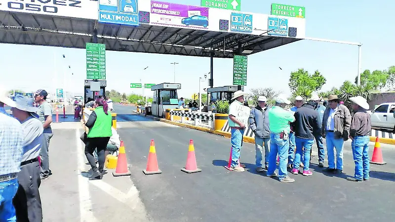 Protesta de productores de frijol en Zacatecas